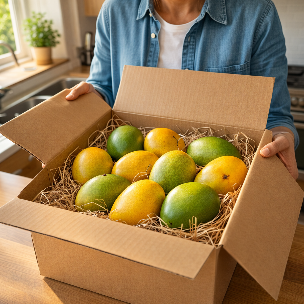 Fresh Indian mangoes international delivery